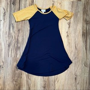 Blue and Mustard LuLaRoe Adeline size 6
